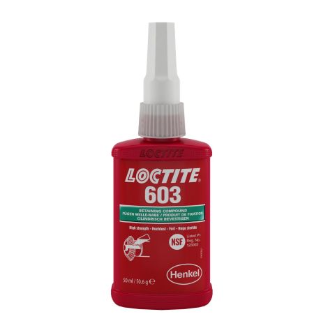 Loctite 603 50 ml klej anaerobowy do mocowania metalowych części współosiowych, trudno demontowalny kod: 246648